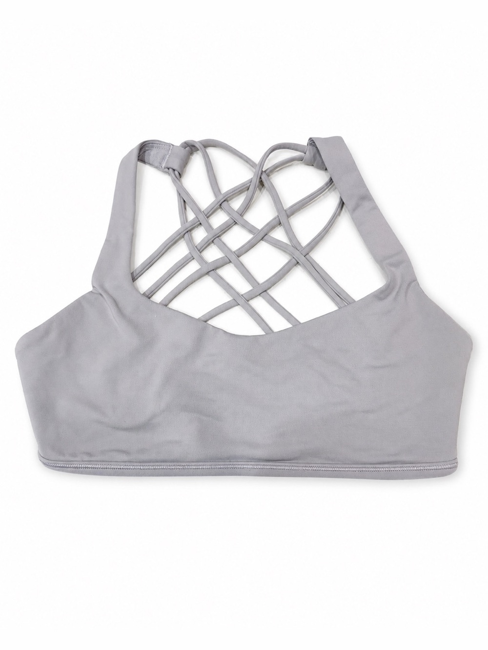 Lululemon Gray Strappy Back Sports Bra – Approx. Size 4